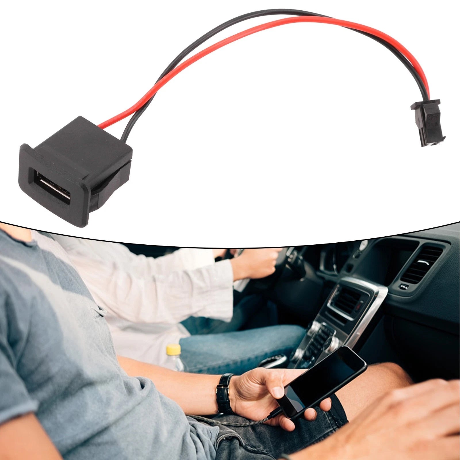 USB Female Socket for Universal Applications (Black)