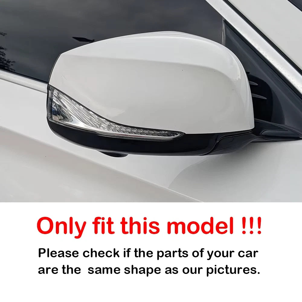 Gloss Black Mirror Cap Covers for Infiniti QX50 (2019–2024), QX55 (2022–2025), QX60 (2016–2020)