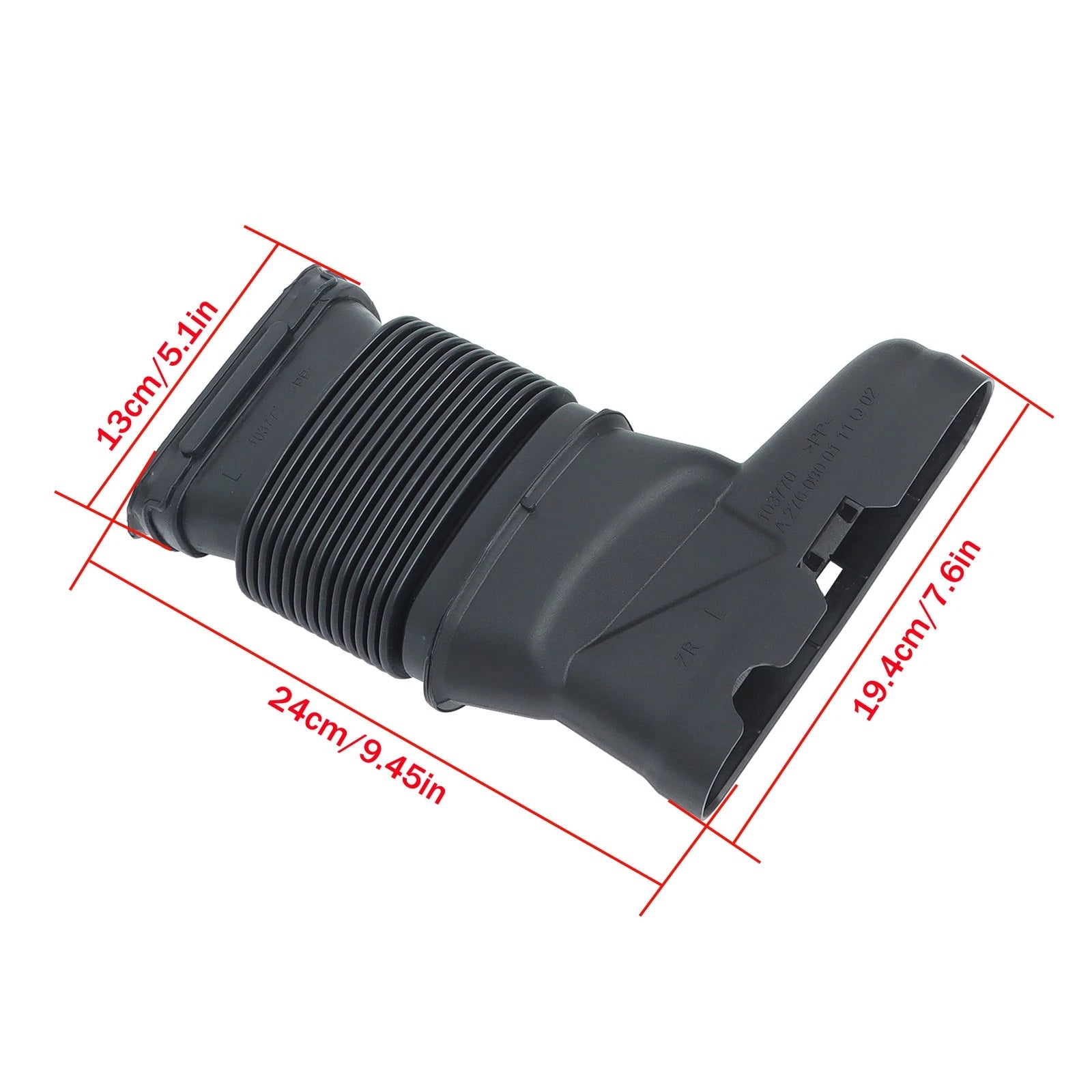 2X Air Intake Pipe Hose for Benz E350 E400 E500 (2012–2018) 276090001