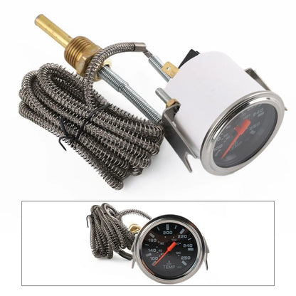 52mm 12V Car Water Temperature Gauge with Integrated Sensor