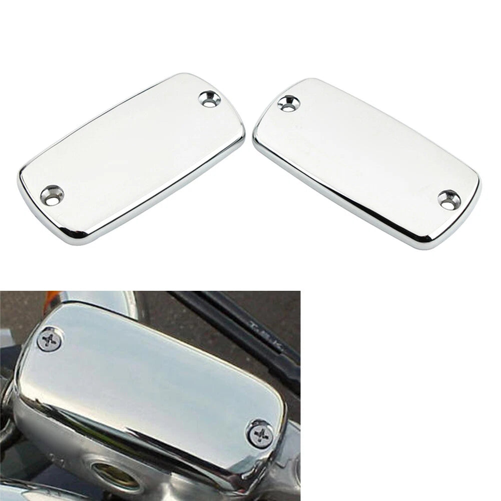 2Pc Front Brake Reservoir Fluid Cap for Honda Valkyrie Goldwing GL1500 GL1800