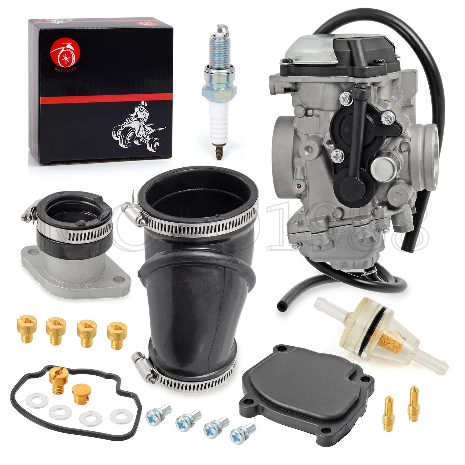 Carburetor + Intake Manifold Boot for Yamaha Wolverine 350 (1996–2005)