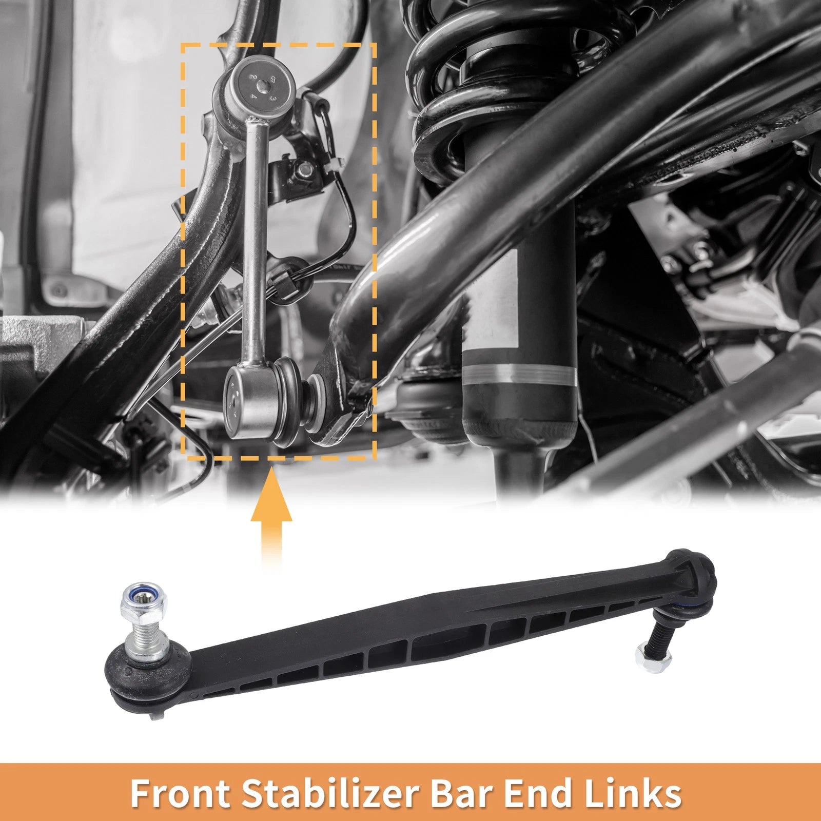 2pc Front Sway Bar Links Stabilizer Link for Chevrolet Sonic (2012–2020)