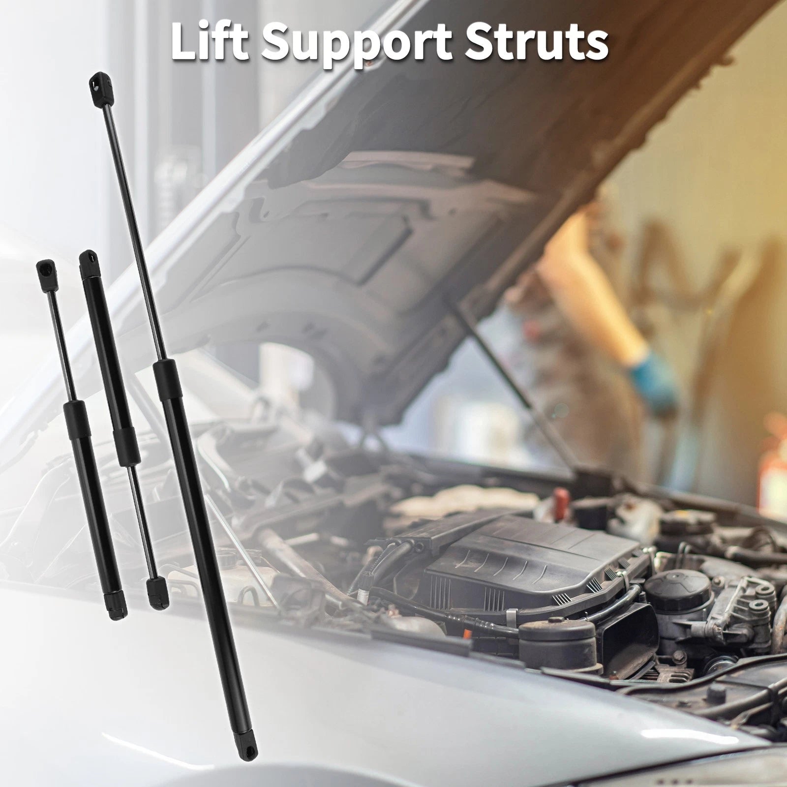 3Pcs Front Hood Lift Supports Struts Gas Spring Replacement for Pontiac G5 (2007–2009)