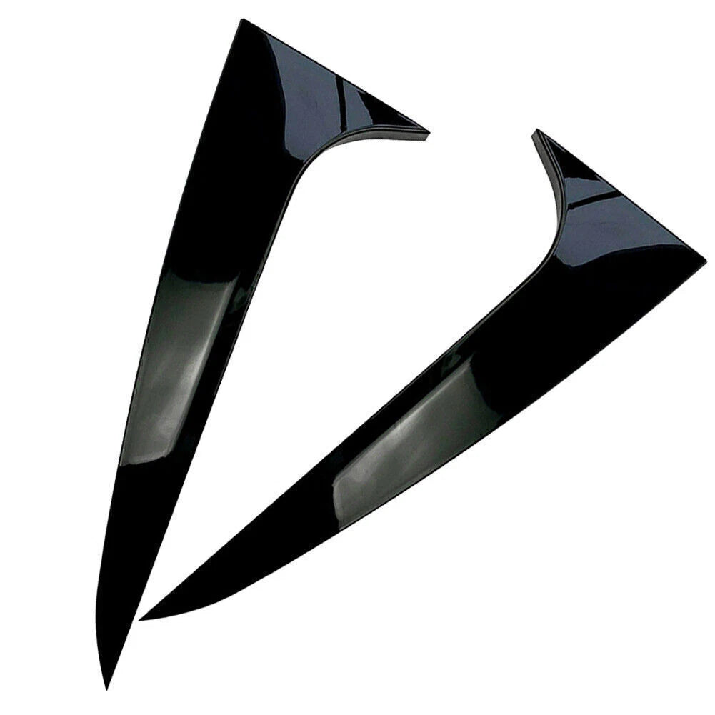 Glossy Black Rear Window Spoiler Side Wing Cover for BMW X4 G02 (2019–2020)