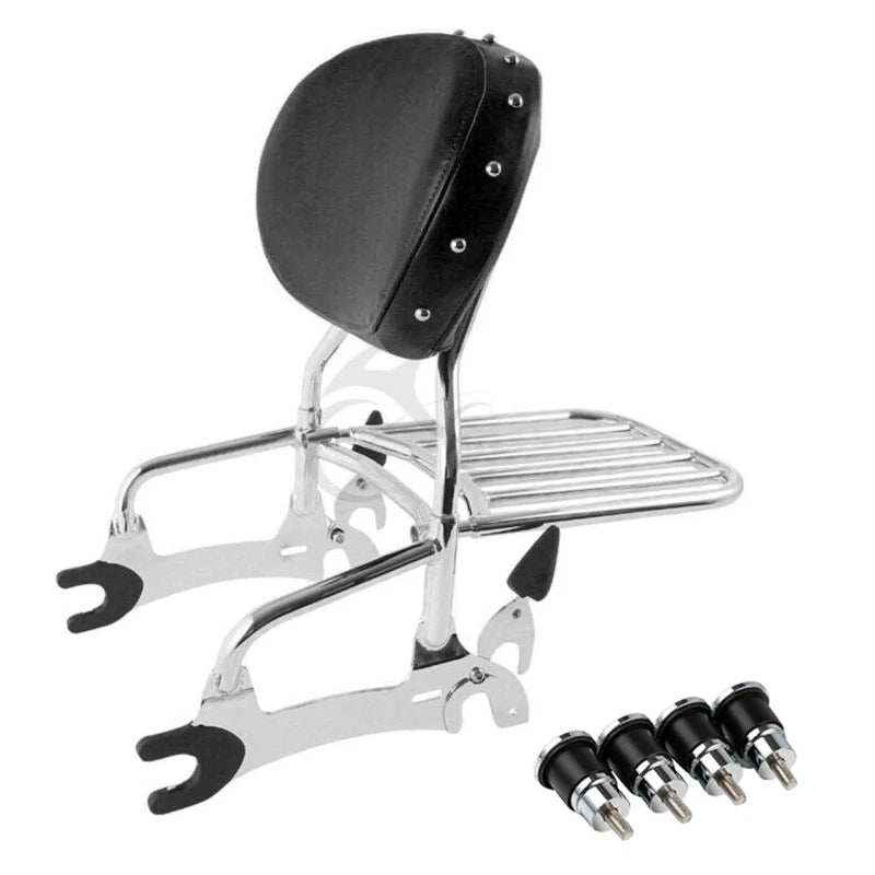 Chrome Backrest Sissy Bar Quick Release Spools for Indian Chief (2014–2018)