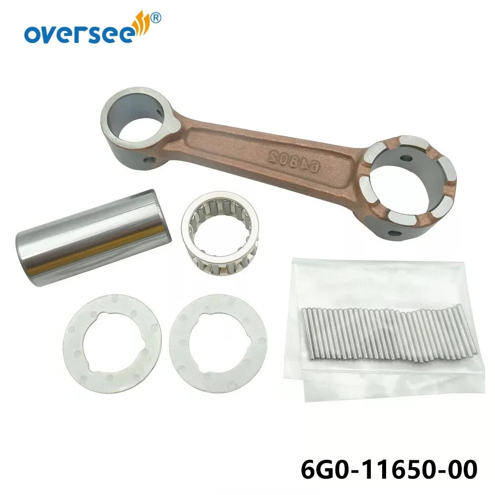 2X Connecting Rod Kit for Yamaha 2T 20HP Outboard Motor (6G0-11650, 6G0-11650-00)