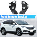 Front Bumper Bracket Pair Replacement for Honda CR-V 2002–2006 Black Plastic