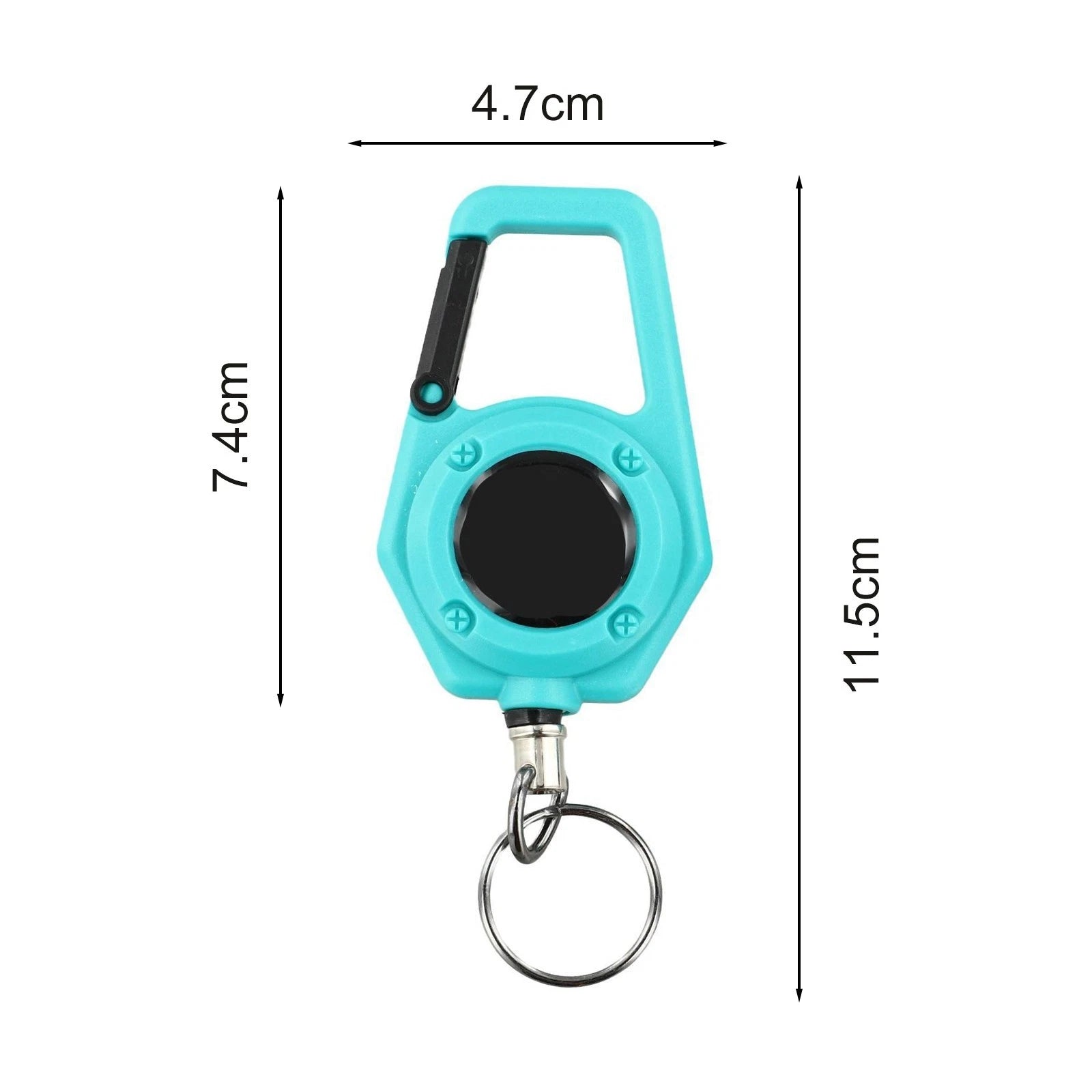 2X Elastic Pull Rope Keychain with Telescopic Buckle for Outdoor Activities