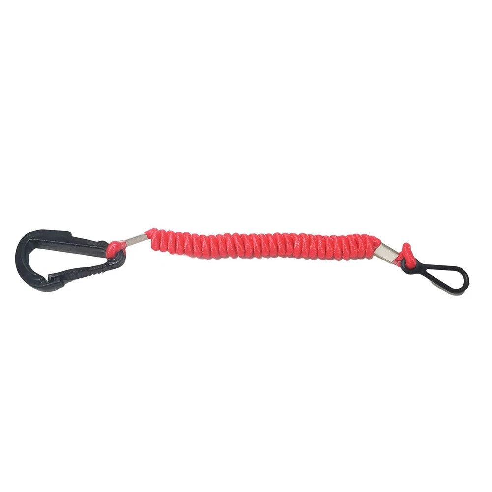 Coiled Woven Nylon Kill Switch Lanyard for Mercury Mercruiser (36")