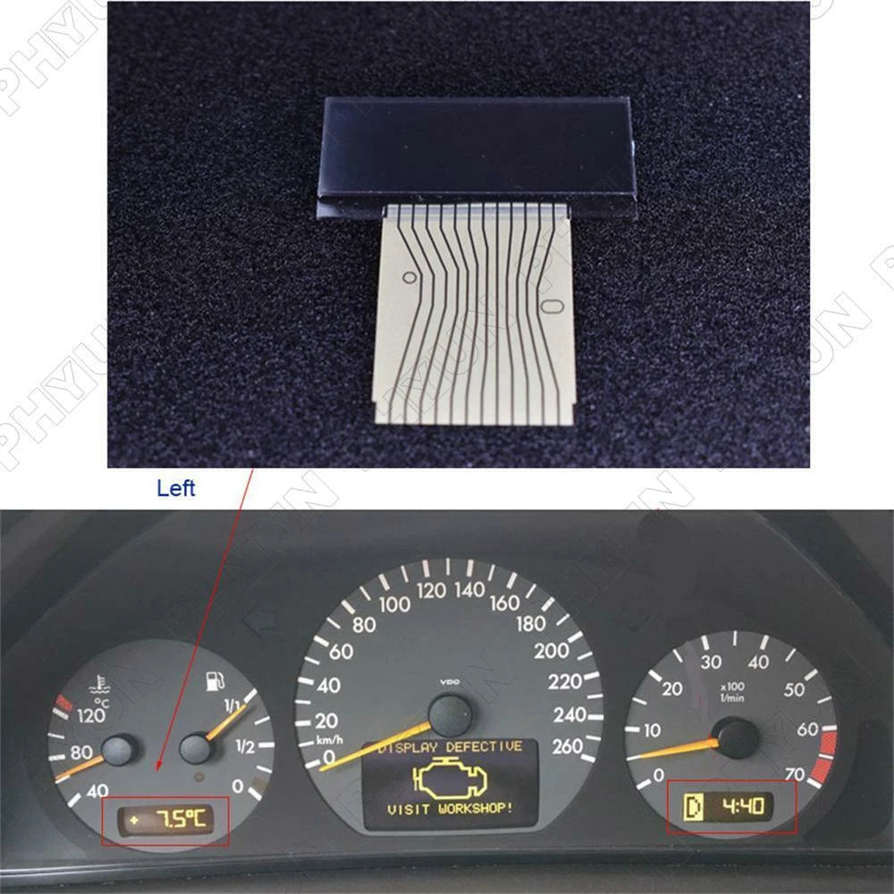 LCD Screen Display for Mercedes Benz C Class E Class W208 CLK W210 SLK R170