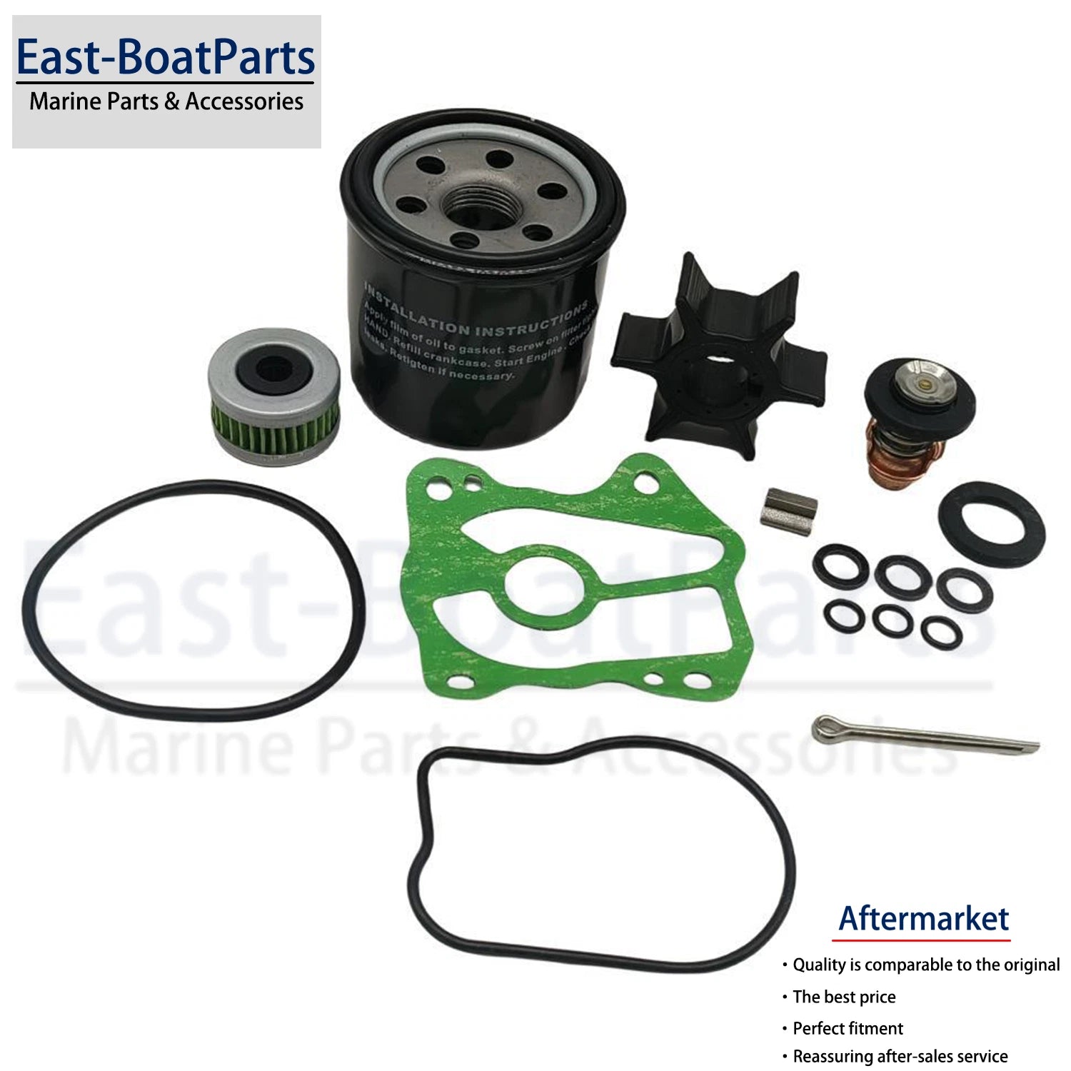 Service Parts Kit Impeller & Filter for Honda BF40 BF50D (40HP 50HP)