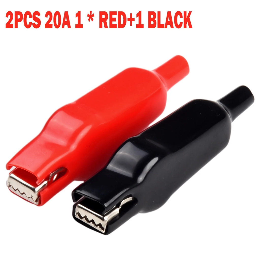 2X Electrical Test Leads Crocodile Clips for DIY Projects