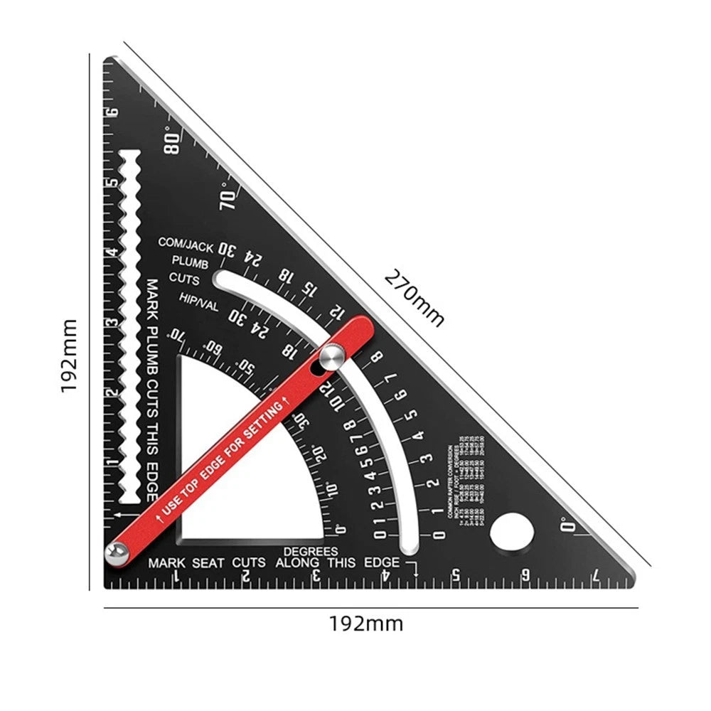 Adjustable Triangle Ruler for Effortless Measuring and Cutting