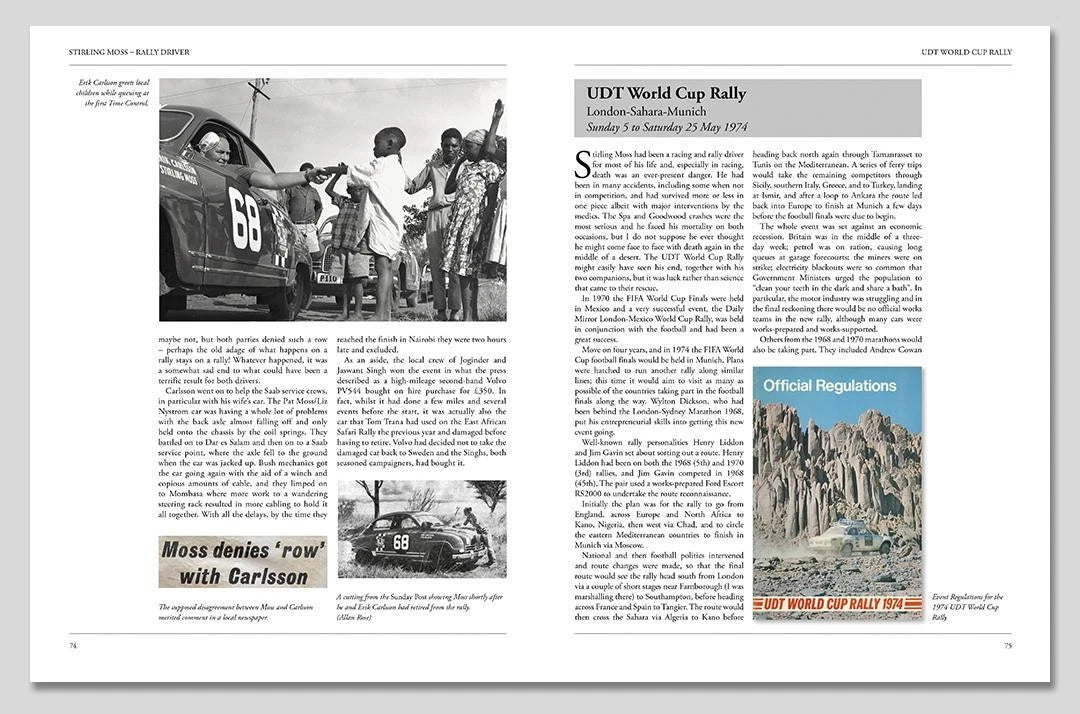 Stirling Moss Rally Driver Book