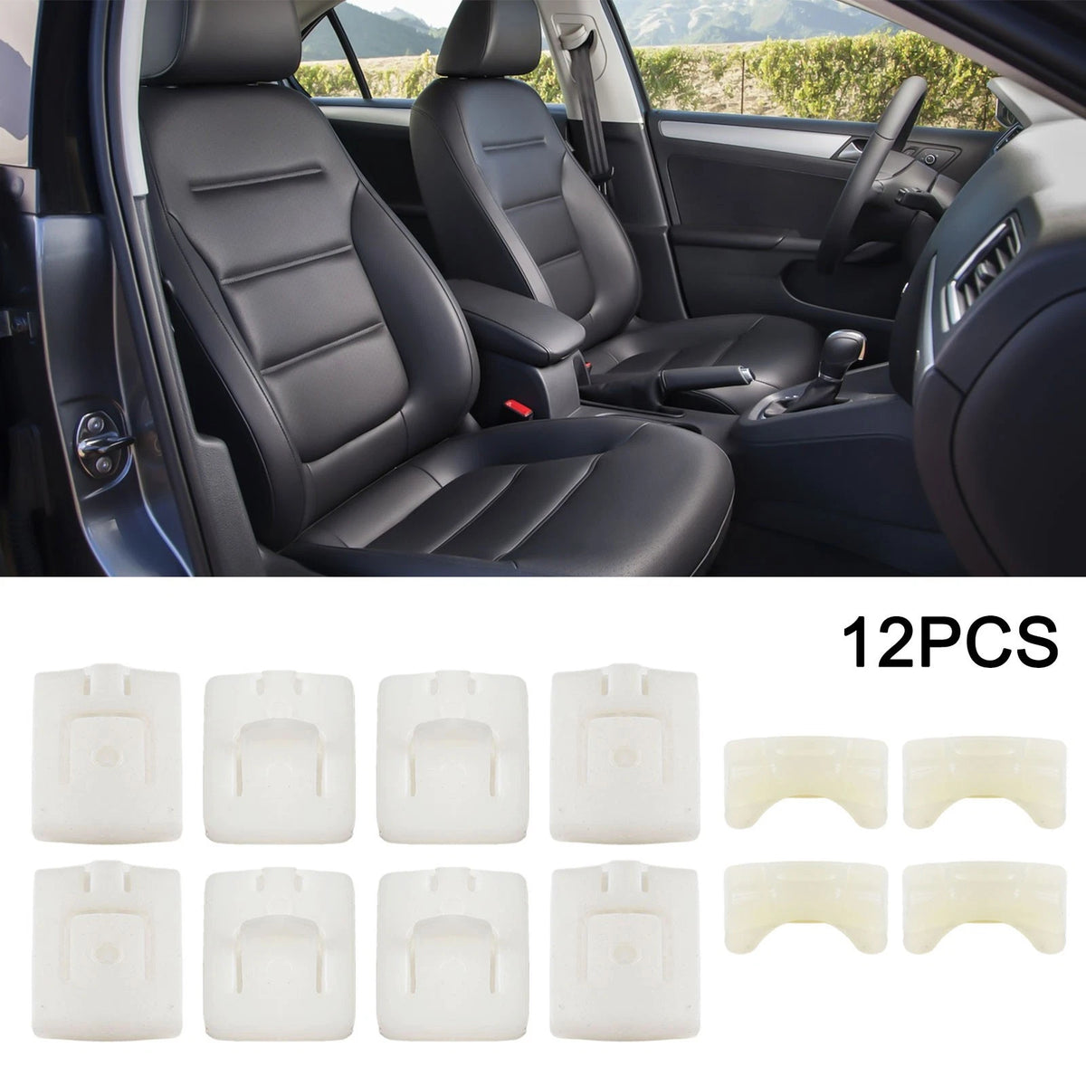 Set of 12 PVC Nylon Clips for VW Golf, Corrado