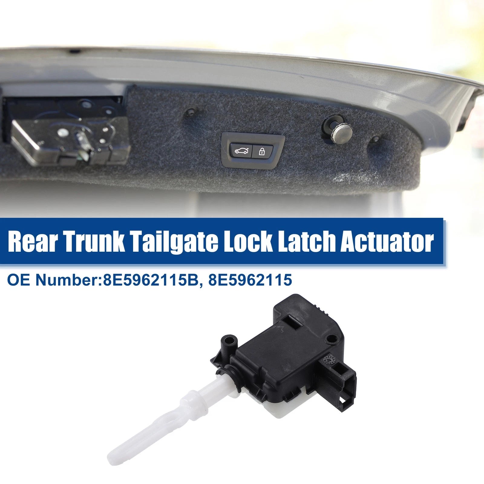 Trunk Release Actuator Rear Replacement for Audi A4 Sedan (2002–2005)