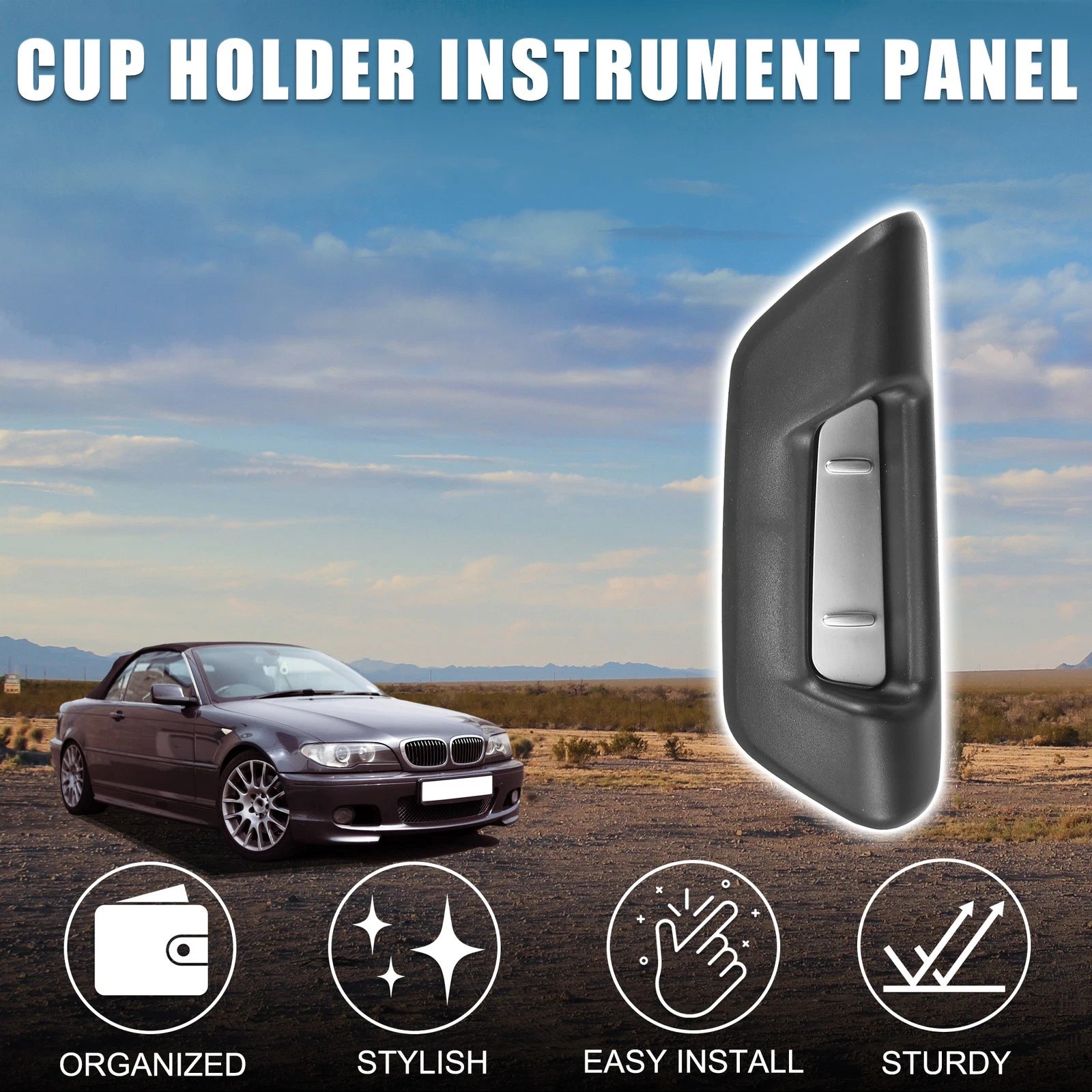 Cup Holder for BMW X1 Front Rear Replacement 2013–2015 Drink Holder