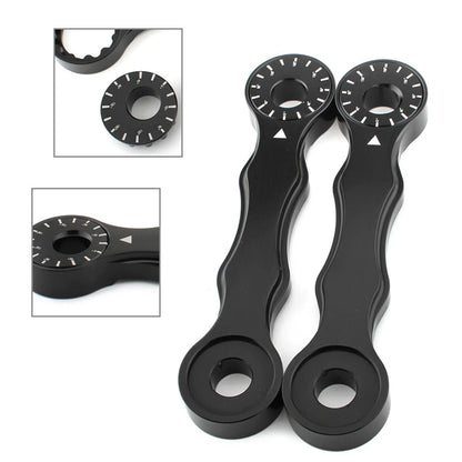 CNC Adjustable Lowering Kit for Suzuki DRZ400 DRZ400E DRZ400S (2000–2017) Black