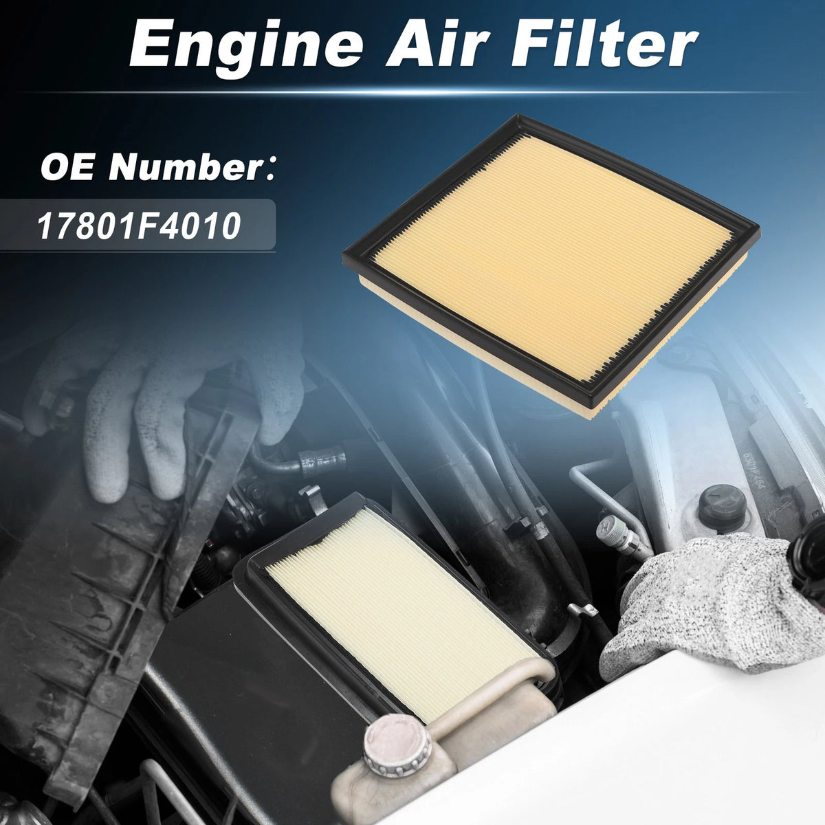 Engine Air Filter for Toyota Tundra 3.4L Turbo (2022–2026) 17801F4010