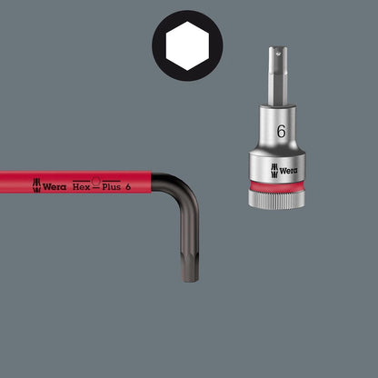 9-Piece Wera SAE BlackLaser Short Hex-Plus L-key Set