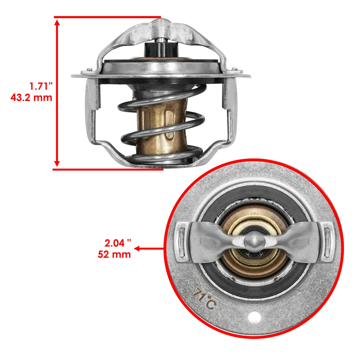 Caltric Thermostat Replacement for Yamaha FJ09 FZ09 (2014–2021)