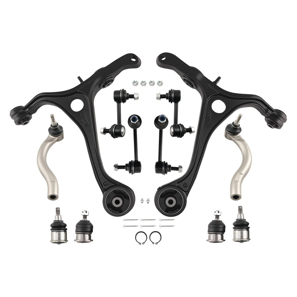 12pc Front Lower Suspension Control Arms Kit for Acura TSX (2004–2008)