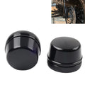 Front Axle Cap Nut Covers for Harley Touring Road King Electra Glide (2000–2007) Black