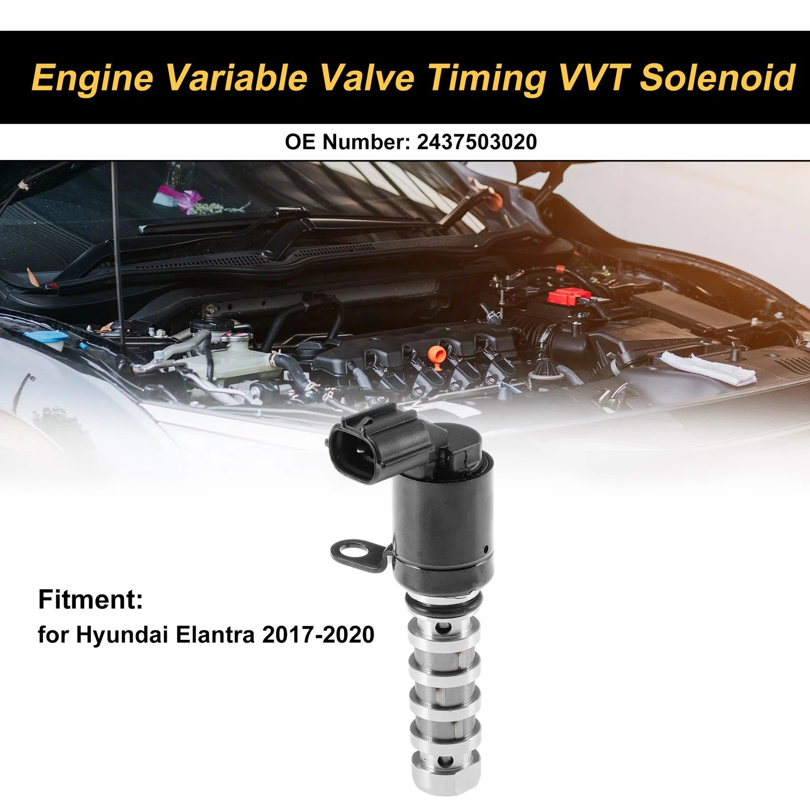 Variable Valve Timing VVT Solenoid for Hyundai Elantra (2017–2020)