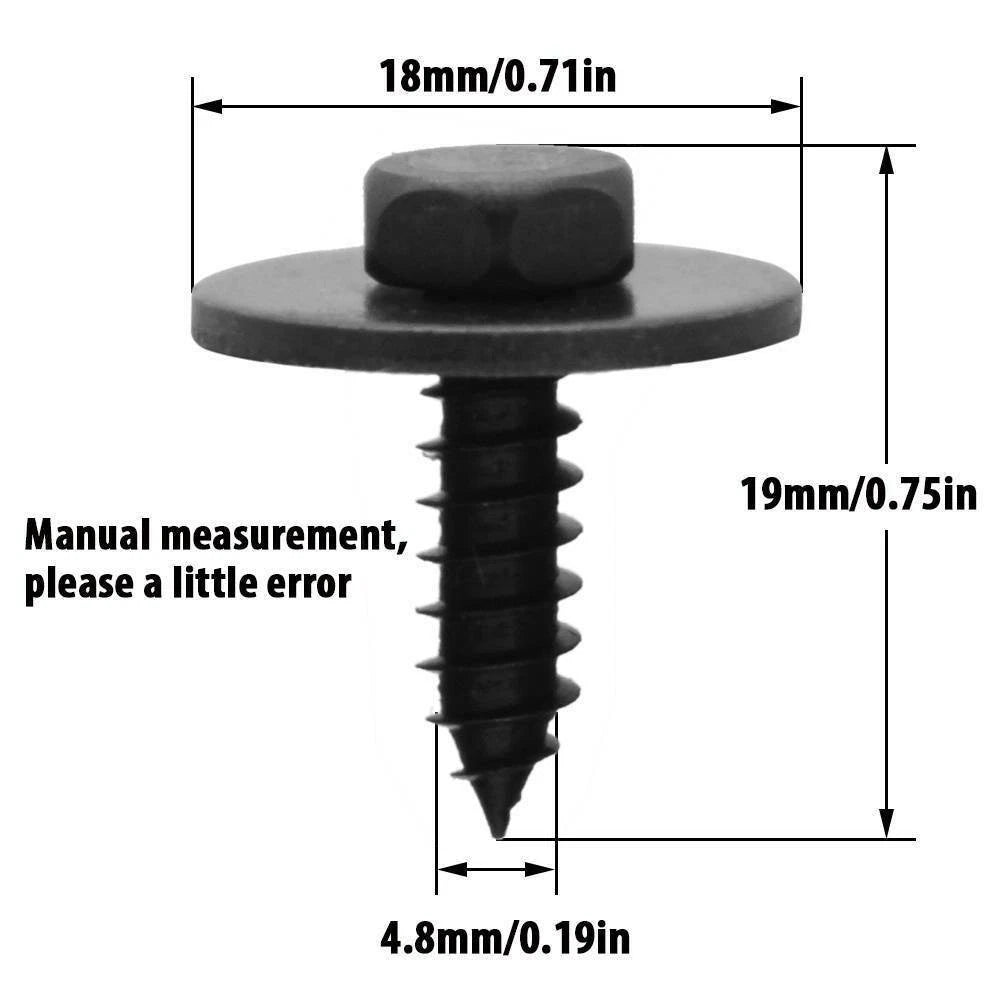 Hex Head Screws for Bumper Engine Replacement (Anti-corrosion)