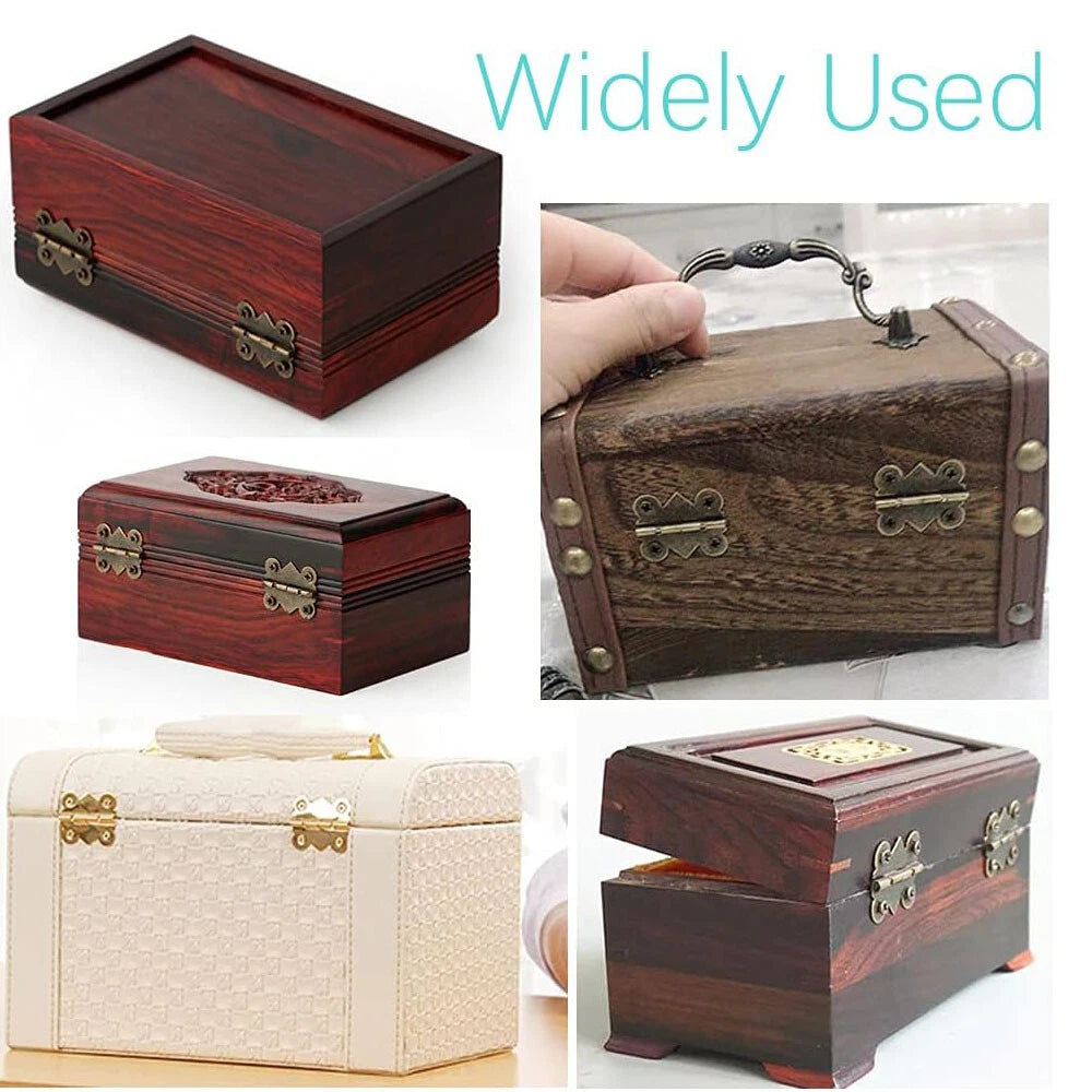 20Pcs Antique Butterfly Small Hinge Jewelry Box Dollhouse Gift Box Hinge 2017mm