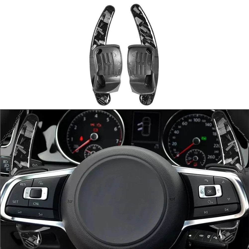 Steering Wheel Shift Paddle Extensions for Volkswagen Golf 6, Jetta, Seat Leon (2010–2014)