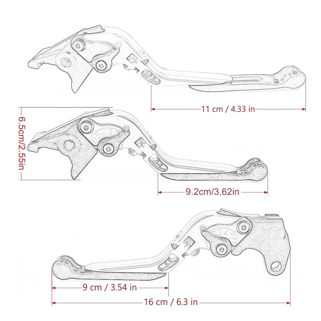 Adjustable Brake & Clutch Lever for Honda CBR500R CB500F/X (2019–2021)