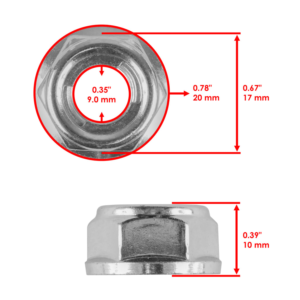 Rear Wheel Axle Sprocket Nut Replacement for Honda TRX400EX (1999–2014)