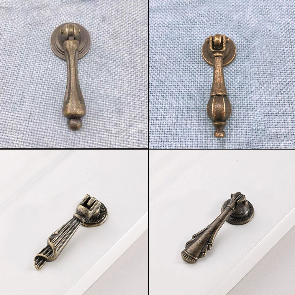 2X Vintage Cabinet Pull Handles for Kitchen Cupboard Drawer