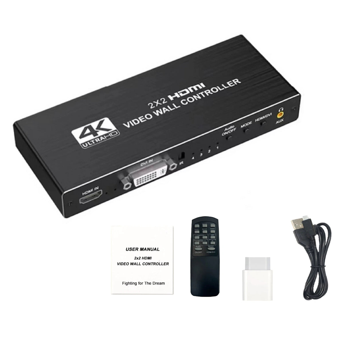 HDMI DVI Multi Video Controller Processor Splicer (1X2, 1X4, 1X3, 2X1, 3X1, 4X1, 2X2)