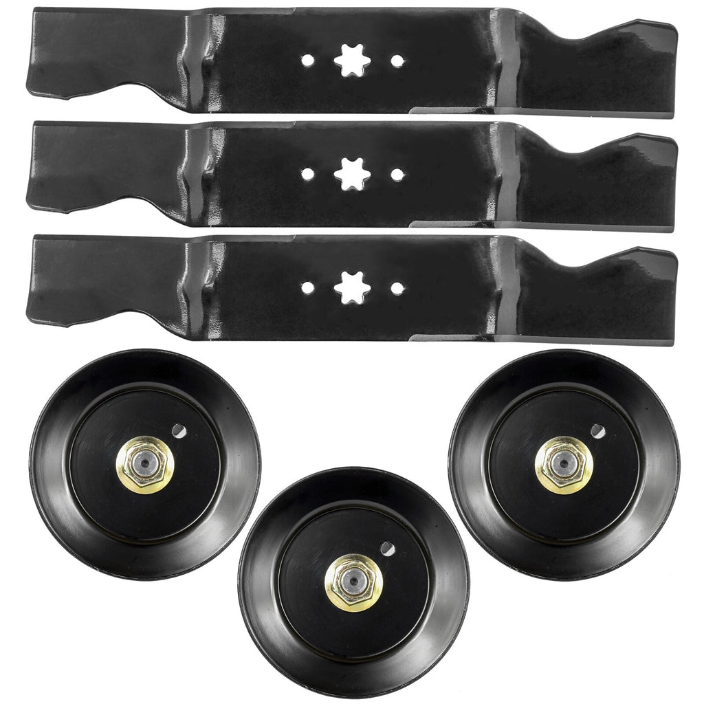 Deck Spindle and Blade Replacement for Troy-Bilt GT 2554 GTX 2654 (2014–2016)