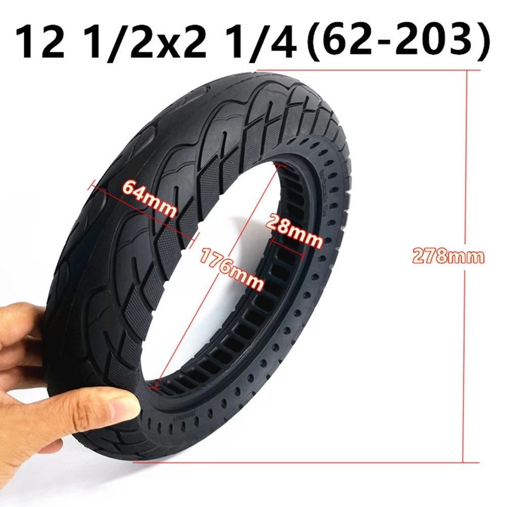 12.5x2.25 Solid Tire for E Bike Scooter (Reduced Vibration Ride)