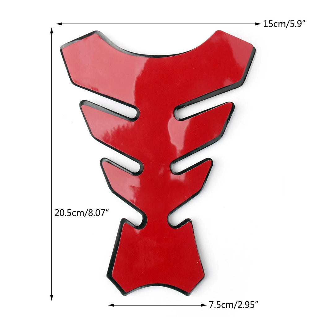 3D Rubber Fuel Gas Tank Pad Protector Decal for Universal Motorcycle