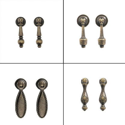 2/5/10Pcs Classy Antique Pull Knob Cupboard Drawer Cabinet Door Handle Hardware