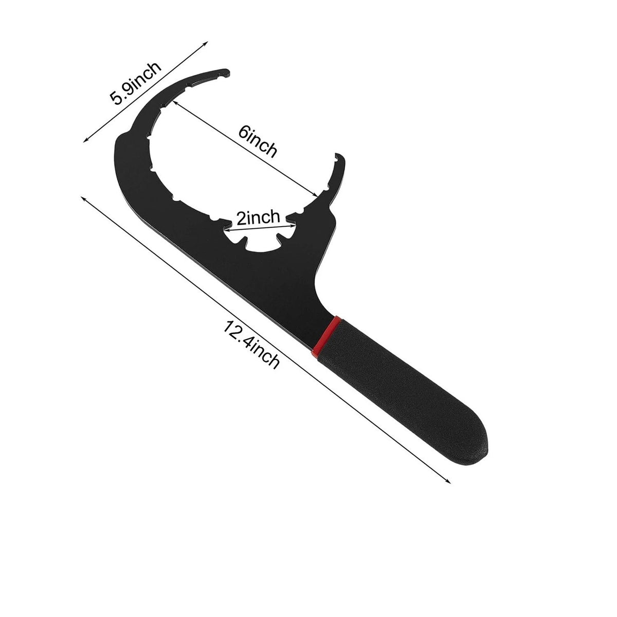 Fuel Filter Wrench Set 4 6 Inch 6 Inch for Diesel Engine Service Black Red