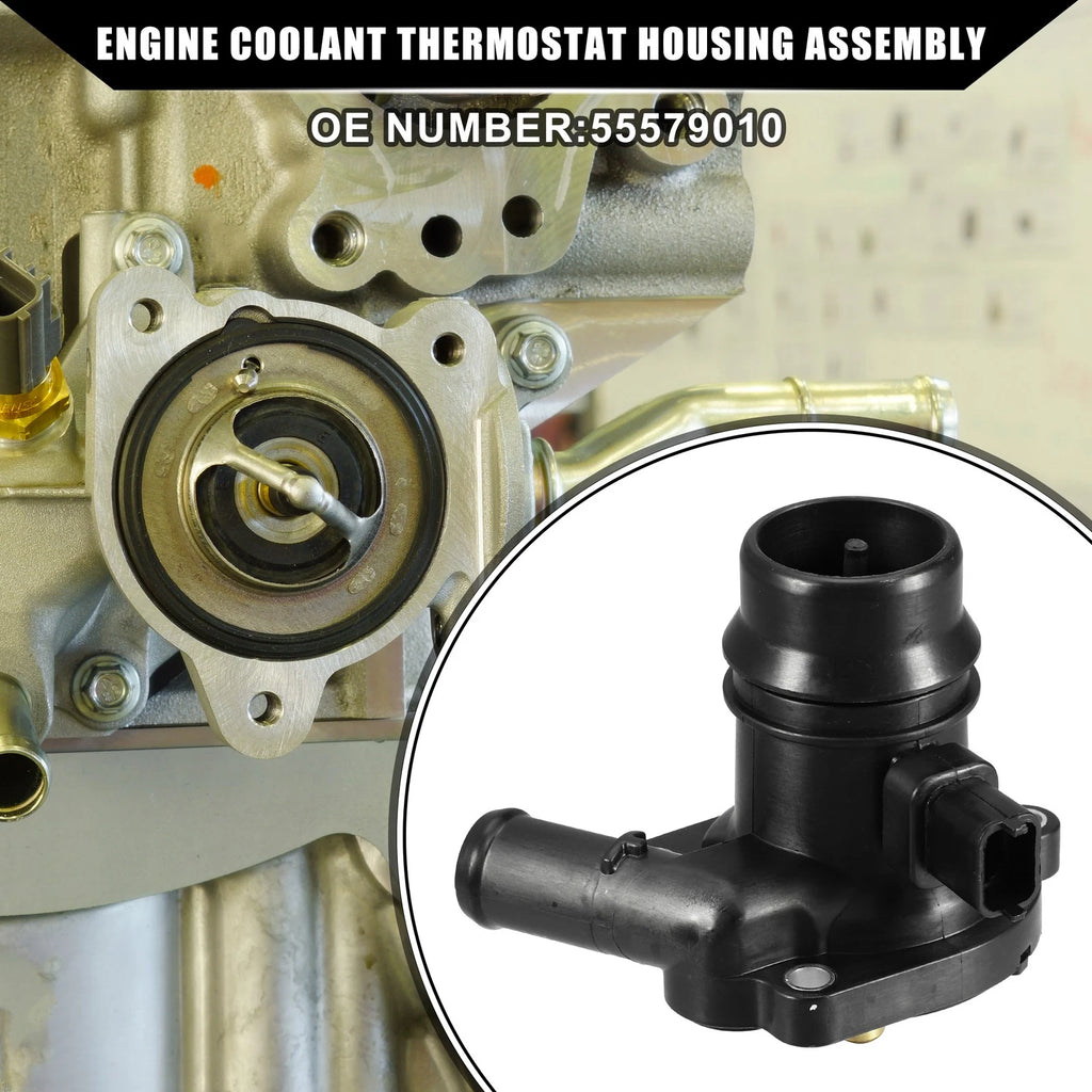 Engine Coolant Thermostat Housing Assembly for Chevrolet Trax 2013–2019 Plastic