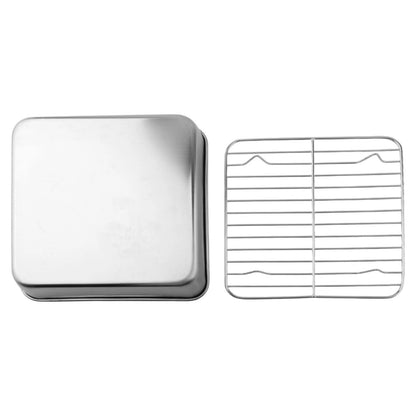 Stainless Steel Roasting Tray with Cooling Rack for Bake Like a Pro