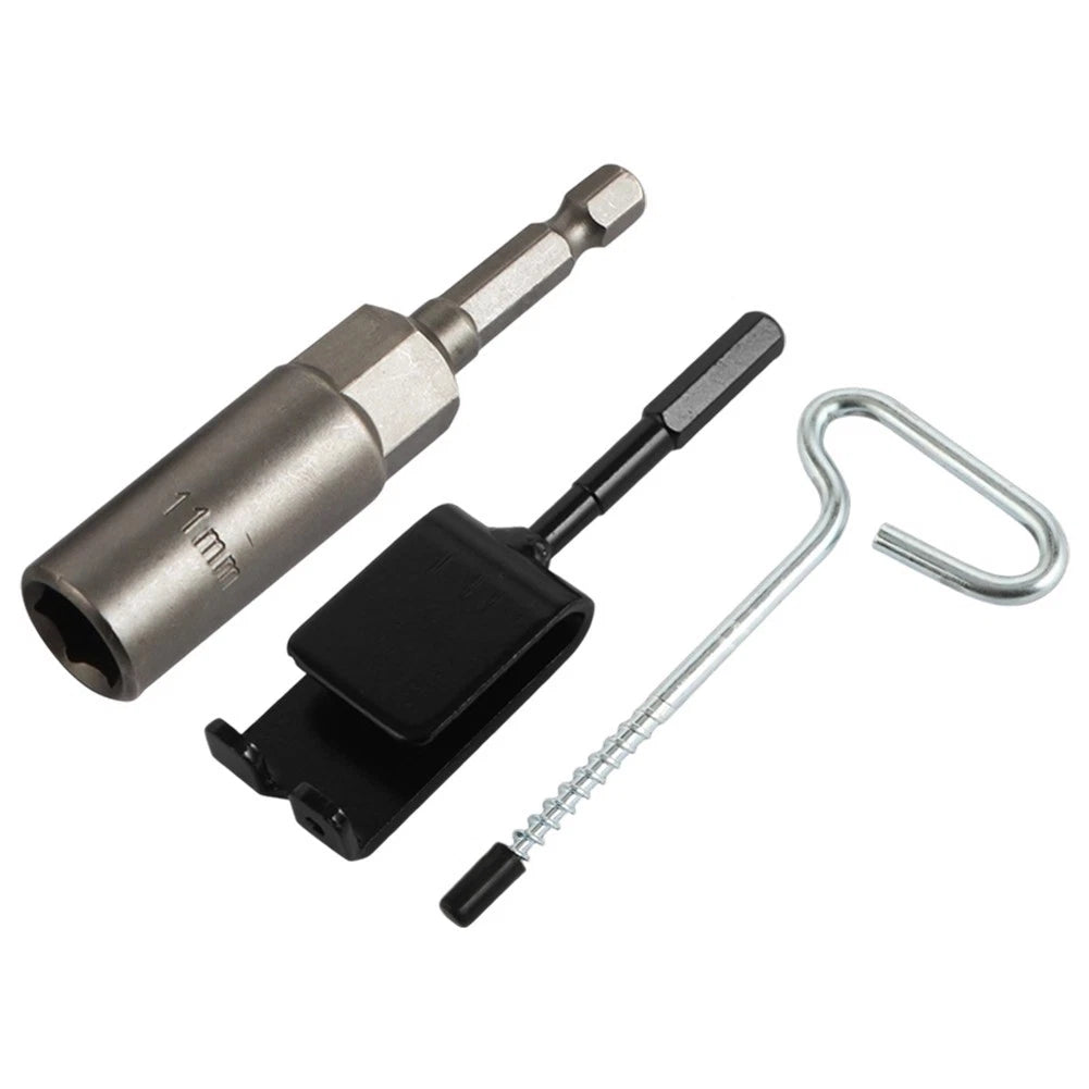 Ice Stake Drill Adapter for Ice Fishing Setup