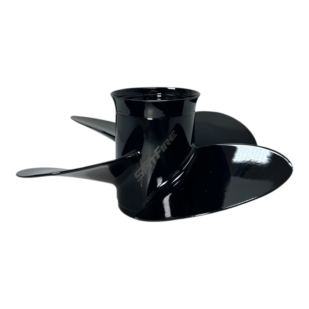 4-Blade Aluminum Black Propeller for Mercury 11P (Missing Hub Kit)