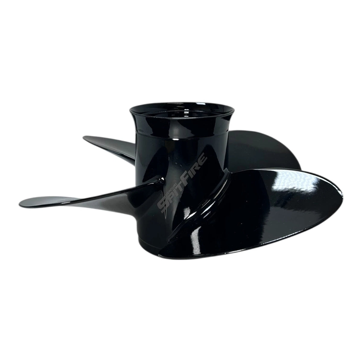 4-Blade Aluminum Black Propeller for Mercury 11P (Missing Hub Kit)