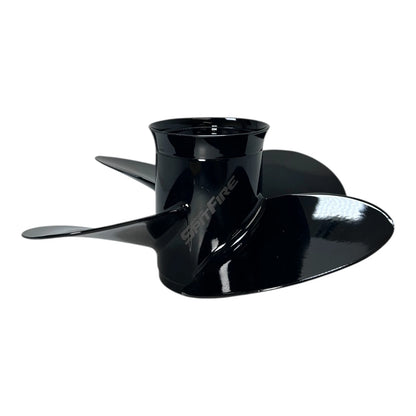 4-Blade Aluminum Black Propeller for Mercury 11P (Missing Hub Kit)