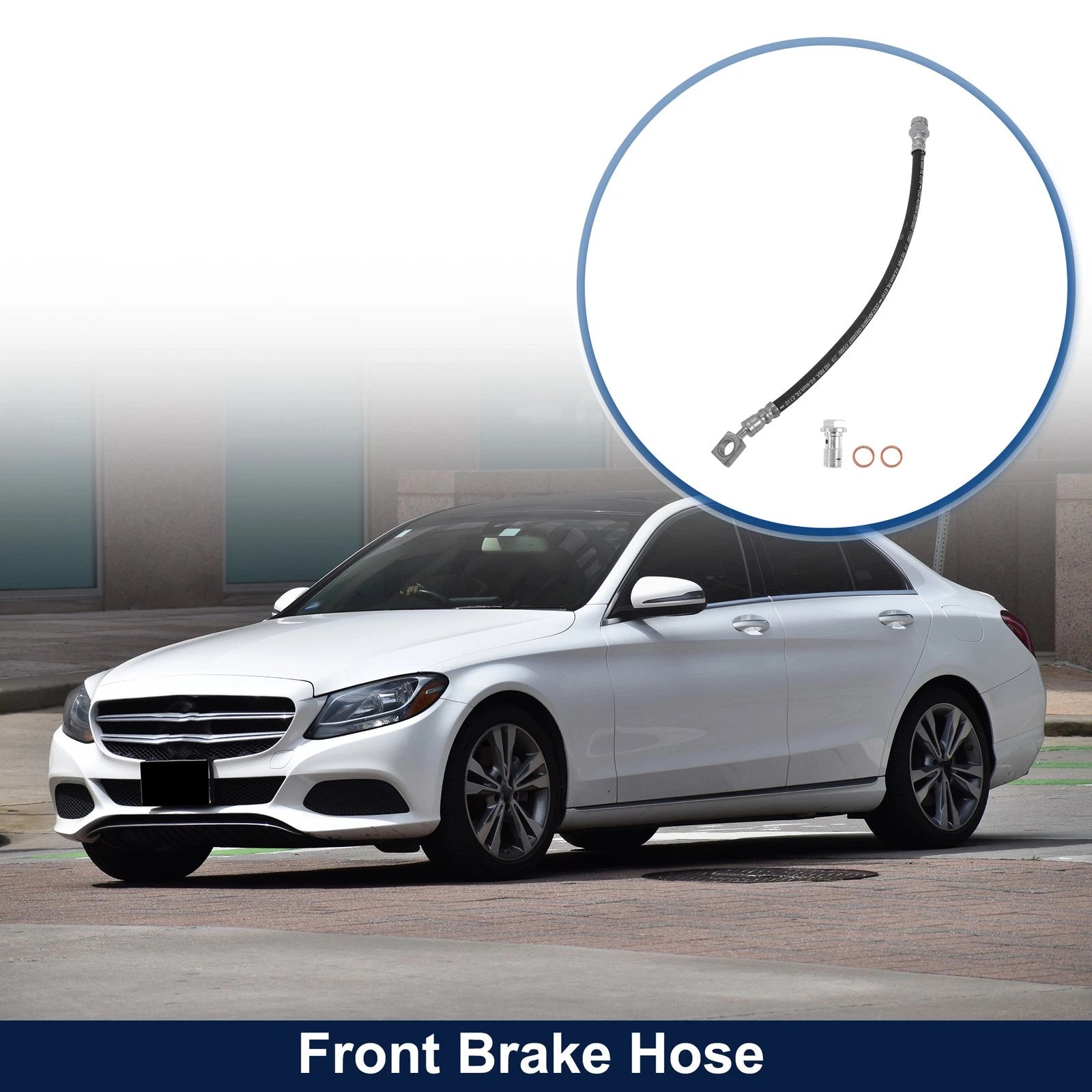 Front Brake Hose Replacement for Mercedes-Benz C-Class (2015–2021)