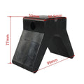 Non-Marking V-Style Rubber Bow Stop for Boat Trailers (Universal Fit)