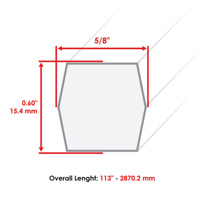 Deck Belt Replacement for John Deere X475 X485 X575 X585 X595 X700 (48") (2005–2018)